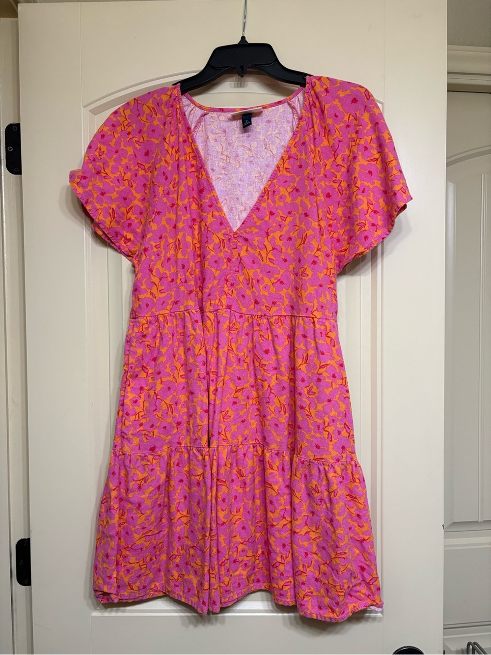 Universal Thread Pink and Orange Floral Mini Dress